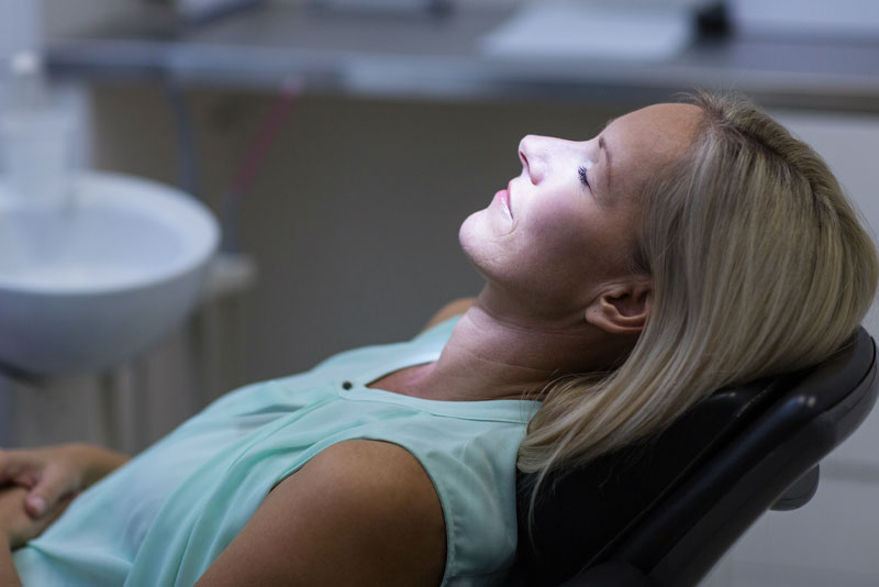Dental Patient Calm Under Dental Sedation