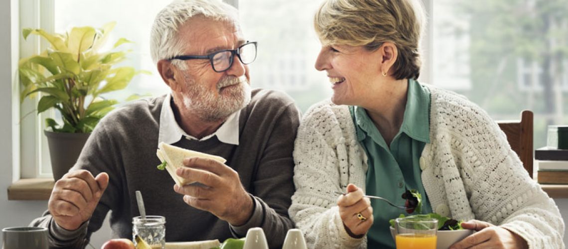 Dental Implant Patients Eating Together In Sandwich, MA